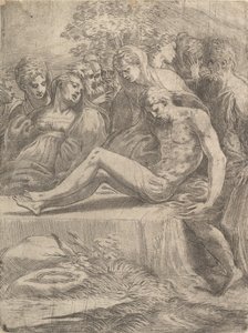 La Lamentazione sul Cristo Morto da Andrea Schiavone