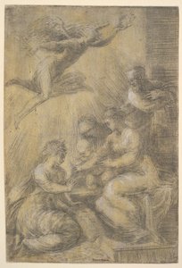 Il matrimonio mistico di Santa Caterina, ca. 1550
