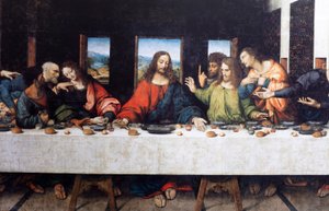Abbazia (Abdij van Tongerlo). Ultima Cena. 1506-1507. (dettaglio)