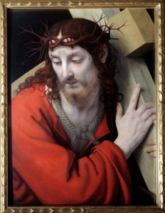 Cristo che porta la croce. Dipinto di Andrea Solario (1460-1522) da Andrea Solario