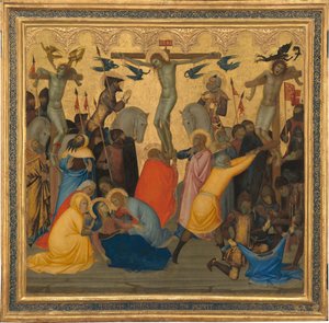 Scene dalla Passione di Cristo: La Crocifissione (pannello centrale) da Andrea Vanni