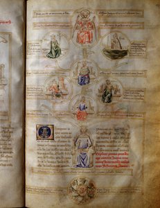 Allegoria delle sette virtù teologali e cardinali (carità, fede, speranza, coraggio, giustizia, temperanza e prudenza) in 