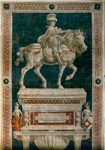 Condottiere Niccolo da Tolentino … (fresco) da Andrea del Castagno