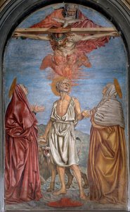 Santissima Trinità con Dio, Gesù Cristo e lo Spirito Santo da Andrea del Castagno