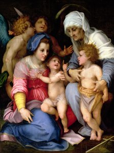 Sacra Famiglia con Angeli, c.1515-16 da Andrea del Sarto