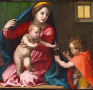 Madonna col Bambino e San Giovanni Battista, circa 1528 da Andrea del Sarto