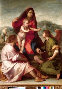 Madonna della Scala. Sacra famiglia con un angelo da Andrea del Sarto