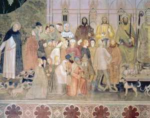La Chiesa Militante e Trionfante (dettaglio) da Andrea di Bonaiuto