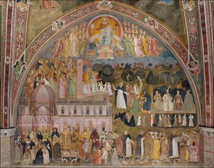 Trionfo della Chiesa, Chiesa militante e trionfante Titoli alternativi:  Allegoria della Chiesa attiva e trionfante e dell