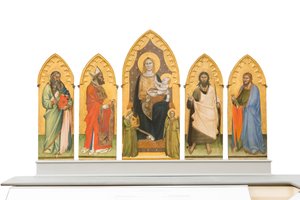 Madonna col Bambino in trono con santi da Andrea di Cione Orcagna