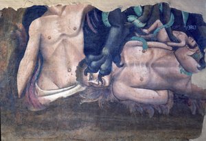Il trionfo della morte (dettaglio della tormentazione dei dannati) da Andrea di Cione Orcagna