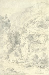 Paesaggio montuoso da Andreas Achenbach