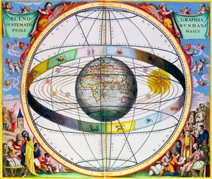 Mappa delle costellazioni cristiane, 1660-1661 da Andreas Cellarius