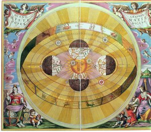 Scenographia: Sistema Copernicano Carta astrologica (c.1543) ideata da Nicolaus Copernicus (1473-1543), da 