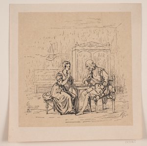 Illustrazione per la ballata di Niels Ebbesen da Andreas Flinch