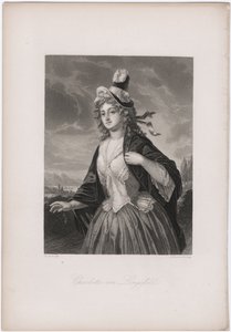 Charlotte von Lengefeld, 1850s da Andreas Johann Fleischmann