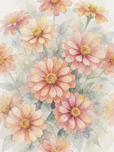 Fiori di zinnia color cipria da Andreas Magnusson