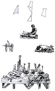 Le tavole dal secondo libro del De Humani Corporis Fabrica da Andreas Vesalius