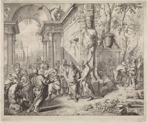 Cristo guarisce due ciechi da Andreas van der Myn (possibly)