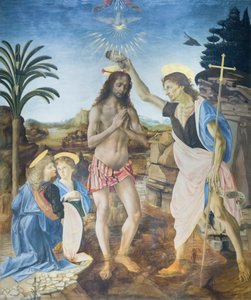 Il battesimo di Cristo da Andreea & Vinci Leonardo da (1452 1519) Verrocchio