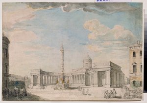 La cattedrale di Kazan a San Pietroburgo da Andrei Nikiforovich Voronikhin