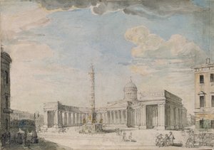 La Cattedrale di Kazan a San Pietroburgo da Andrei Nikiforovich Voronikhin