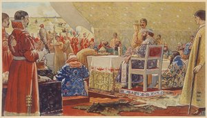 Il banchetto dello zar Alexis I Mikhailovich da Andrei Petrovich Ryabushkin