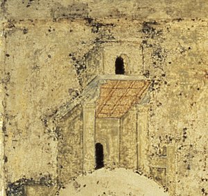 Dettaglio da La Santissima Trinità (dettaglio) da Andrei Rublev