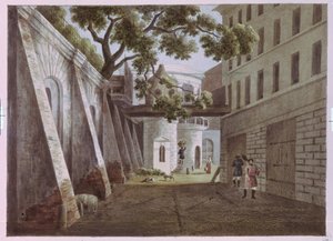 La corte della casa di Pavel Gagarin da Andrei Yefimovich Martynov