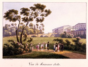 Vista della Galleria Cameron nel Parco di Tsarskoye Selo da Andrei Yefimovich Martynov