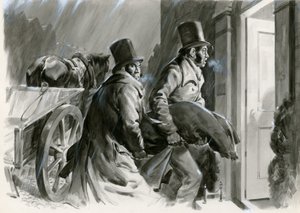 Burke e Hare ladri di tombe e assassini (gouache su carta) da Andrew Howat
