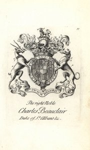 Stemma e cresta del nobile Charles Beauclerk da Andrew Johnston