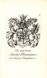 Stemma e cresta del nobile Charles Edward Montagu