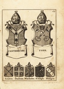 Stemma dei Vescovi di Canterbury, York, Londra, Durham, Winchester, St
