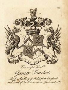 Stemma del Diritto Onorevole James Touchet, Lord Audley di Heleigh in Inghilterra, 6º Conte di Castlehaven in Irlanda, morto nel 1740 da Andrew Johnston