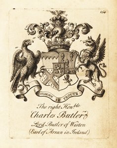 Stemma del Onorevole Tenente Generale Charles Butler da Andrew Johnston