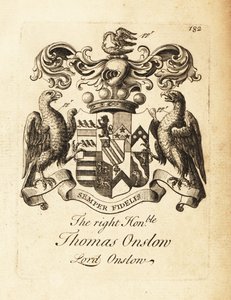 Stemma del Diritto Onorevole Thomas Onslow, Lord Onslow, 2º Barone Onslow da Andrew Johnston