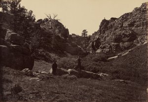 Piastra 10. Porta del Diavolo, canone di Dale Creek, 1869 (foto) da Andrew Joseph Russell