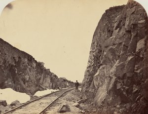 Piastra 1. Taglio di Carmichael, Canone del Granito, 1869 (foto) da Andrew Joseph Russell