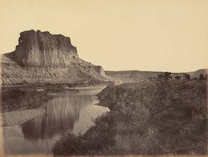 Piastra 24. Castle Rock, valle del Green River, 1869 (foto) da Andrew Joseph Russell
