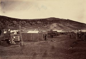Piastra 29. Città di Bear River, vicino ai campi di carbone, 1869 (foto) da Andrew Joseph Russell