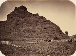 Piastra 34. Roccia della sentinella, Valle del Weber, 1869 (foto) da Andrew Joseph Russell