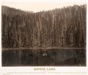 Ripple Lake, White Pine Cañon, Utah, dal Grande Ovest Illustrato In una serie di vedute fotografiche attraverso il continente prese lungo la linea della Union Pacific Railroad, a ovest di Omaha, Nebraska, da A. J. Russell. Volume I da Andrew Joseph Russell