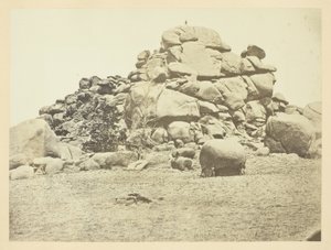 Roccia del Teschio, (granito) Stazione Sherman, Monti Laramie da Andrew Joseph Russell