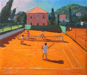 Campo da tennis in terra battuta, Lapad, Croazia, 2012 da Andrew Macara