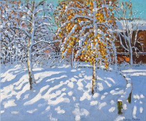 Foglie dorate in inverno, Normanton, Derby
