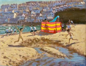 Frangivento arancione e giallo, St Ives da Andrew Macara