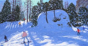 Rock City, Val Gardena, Italia, 2020 (olio su tela) da Andrew Macara