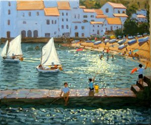 Barche a vela, Cadaques, Costa Brava da Andrew Macara