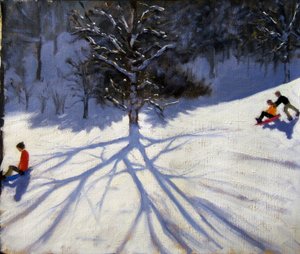 Albero e due slittatori da Andrew Macara
